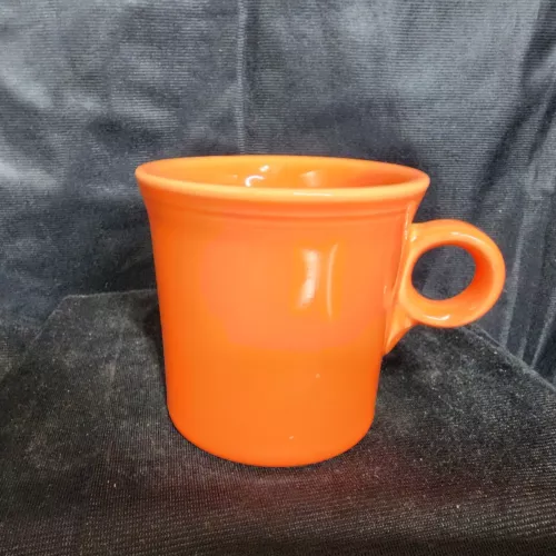 HLC Fiestaware Fiesta USA Tangerine Orange Mug Ring Handle Tom & Jerry Coffee