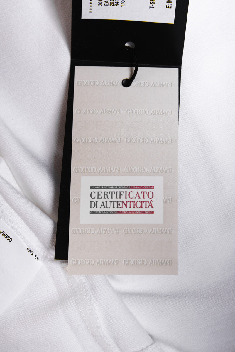 （専用）EMPORIO ARMANI 12A  150 白シャツ オーバーサイズシャツ 光沢コットン グルカラー | Emporio Armani