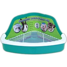Ware Manufacturing Plastic Scatterless Lock-N-Litter Small Pet Pan (Colors May