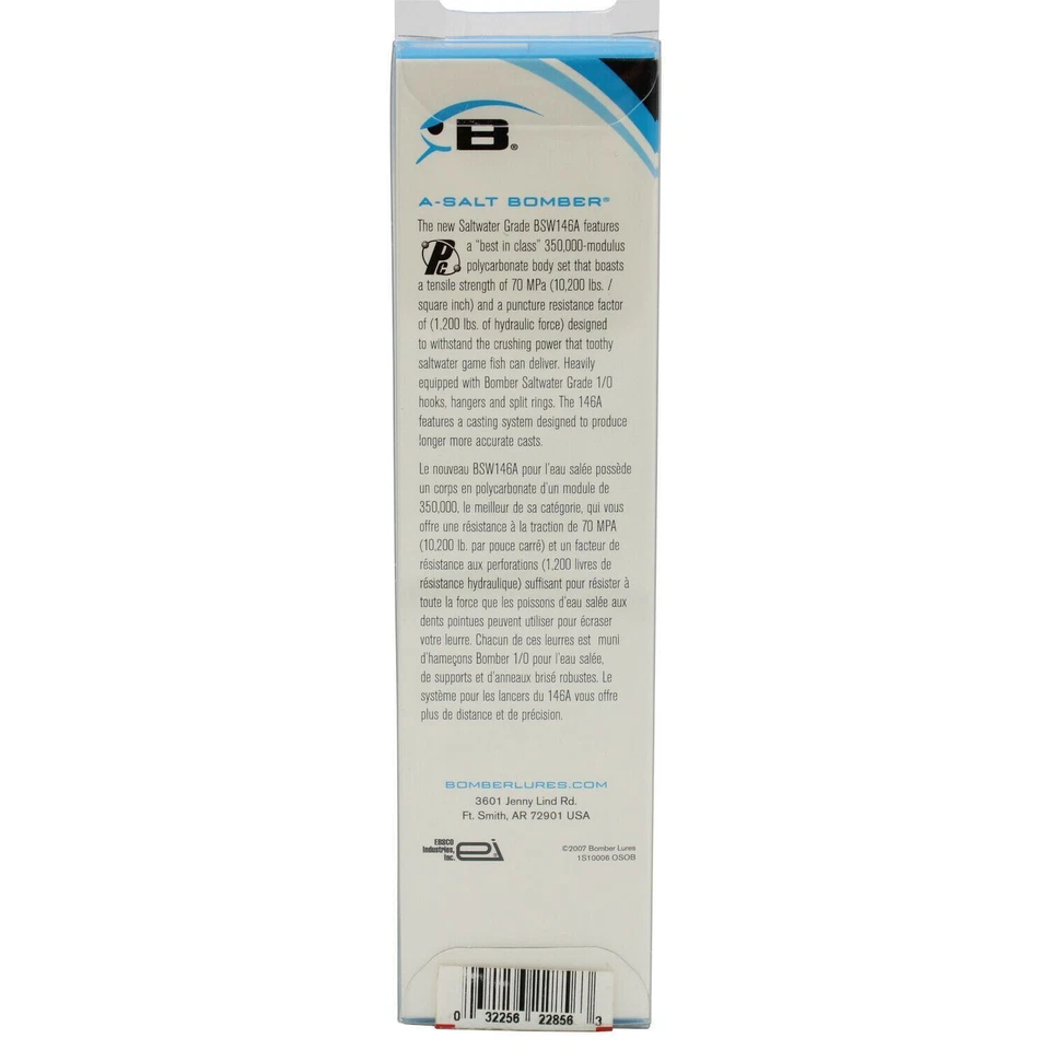 Señuelo de pesca Bomber A-Salt BSW146AXSICH plateado Chartreuse grado agua salada 5-3/4" Foto 4 de 4