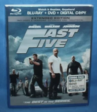 Fast Five (Blu-ray/DVD, 2011, 2-Disc Set, Rated/Unrated)