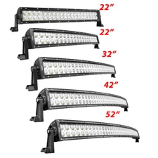 LED Light Bar 22 in 32 in 42 in 50 in Curved Truck Lamps Off Road for Jeep VS 52