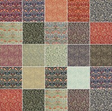 William Morris Pure Cotton Fabric Victorian Prints in 20 Colours 140cm wide