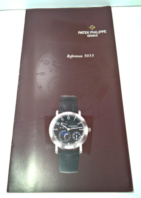 VINTAGE PATEK PHILIPPE KALENDER 5055 BOOKLET JAHR 98 ITALIENISCH ORIGINAL