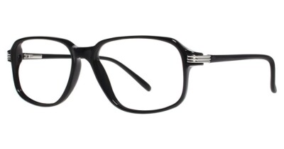 MODERN OPTICAL GIOVANI DI VENEZIA RICK EYEGLASSES 55-17-140 BLK/SIL W/ SOFT CASE