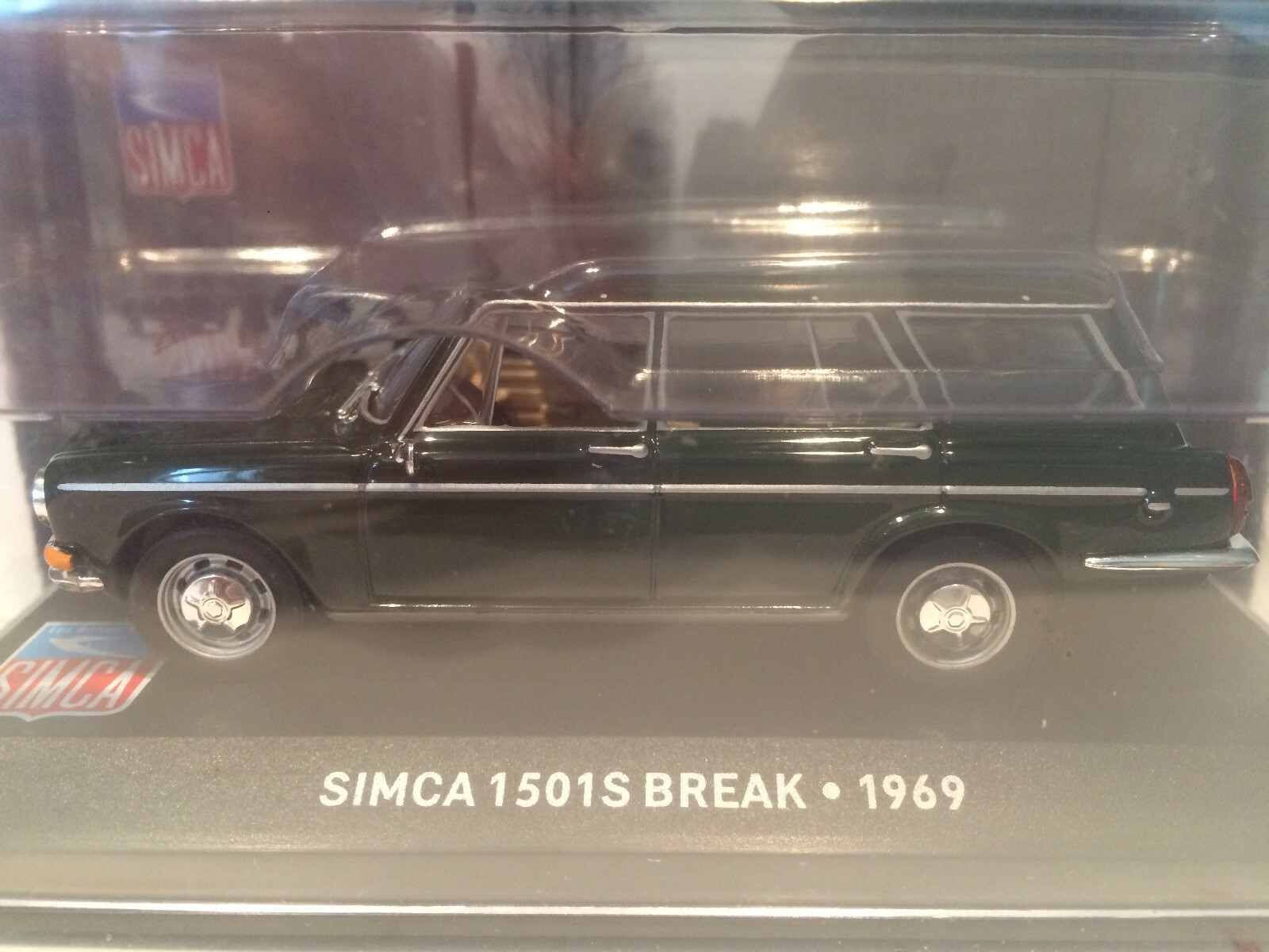 SIMCA 1501S BREAK 1969 miniature de collection Altaya au 1/43 en métal injecté