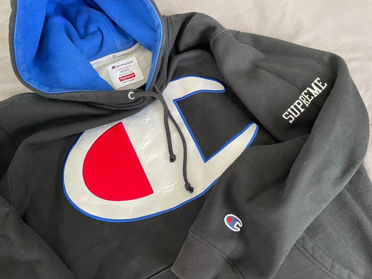 supreme x champion zip up hoodie