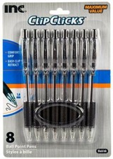 8PCS Paper Mate InkJoy 1.0 mm Medium Ballpoint Pens Black ink Pen