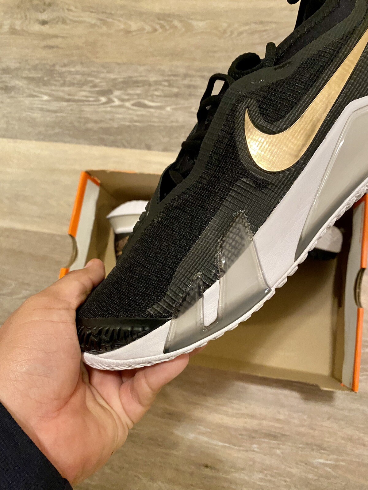 Nike React Vapor NXT HC Black Metallic Red Bronze CV0742-002 Women’s 9.5 Men's 8 image 4