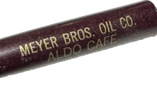 Vintage Winterset Iowa Meyers Bros Oil Gas Station Aldo Cafe Food Restaurant Pen