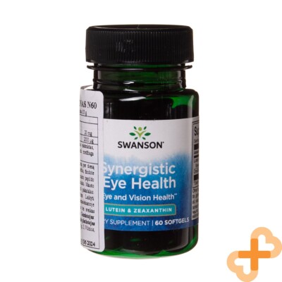 Swanson Lutein 20mg & Zeaxanthin 2mg 60 Kapseln Ösen Und Vision Gesundheit