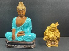Bouddha rieur et Bouddha sérieux! 11 et 22 cm