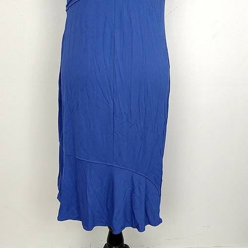 NWT Narciso Rodriguez Womens 48 Dress Solid Blue Sleeveless Knee Length Sheath - Picture 6 of 8