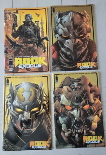 ROOK EXODUS #1 2 3 4 *1:50 FOIL VARIANT COVERS* Fabok Johns *NM* Ghost Machine