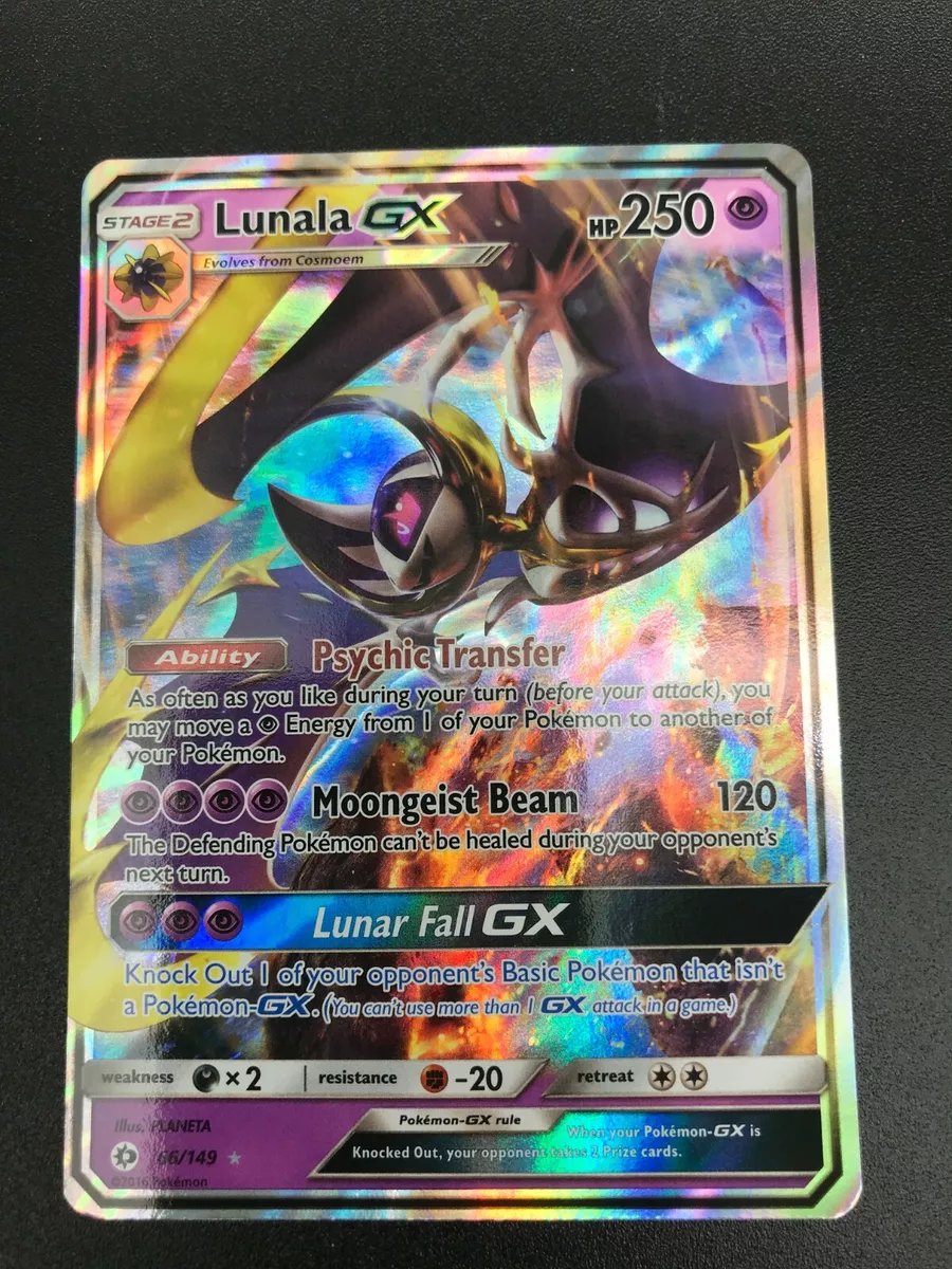 Pokémon TCG Lunala GX Sun & Moon Base Set 66/149 Holo Ultra