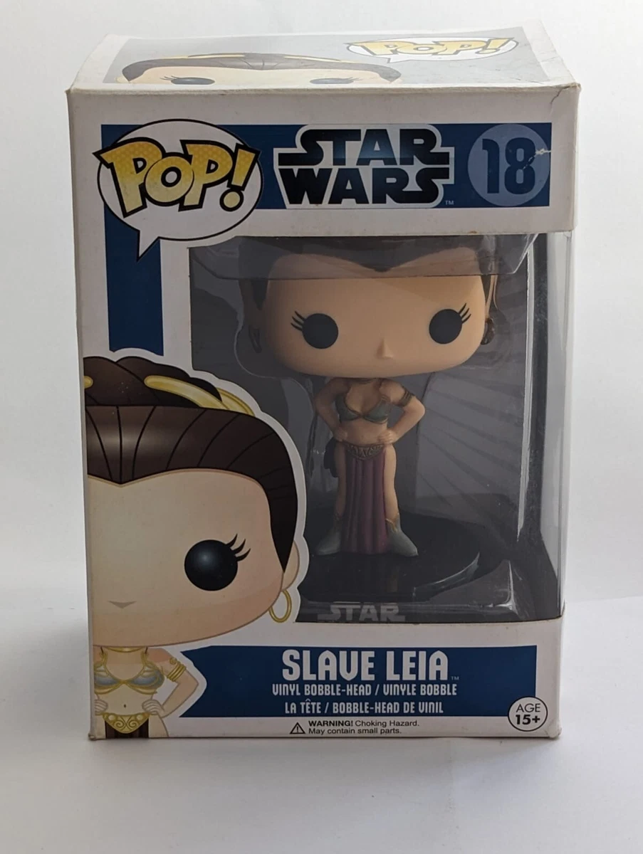 Funko Pop 18 Star Wars Slave Leia Blue Box Vaulted Return of the