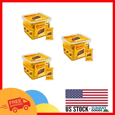 Conveniently Wrapped Choco Biscuit Cookies - 120 Count for On-the-Go Enjoyment