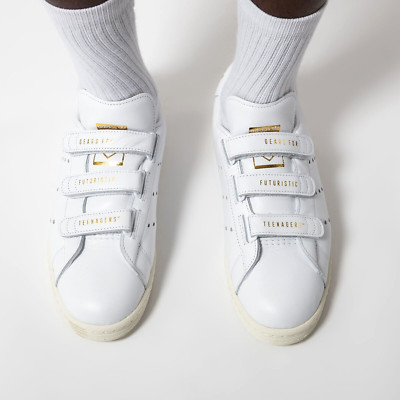 Adidas US 13.5 Mens White Sail Gold Retro Rare Stan Human Made Collab FZ1711 New