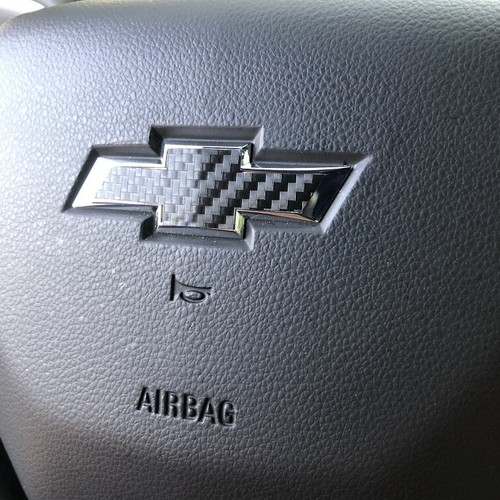 Carbon Fiber Steering Wheel Bowtie Overlay Chevy Malibu 20152023