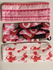 VALENTINE Handmade Face Mask, Cotton--READ DESCRIPTION PLEASE  3 designs 