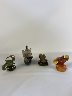 4 Skylanders Eruptor, Dinorang, Pirate Seas & Bash