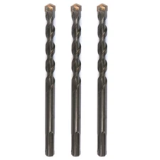 Drillforce 3PCS SDS+ Masonry Concrete Rotary Hammer Drill Bits Set Carbide Tip