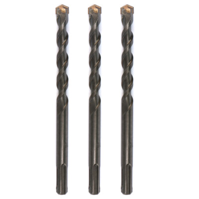 Drillforce 3PCS SDS+ Masonry Concrete Rotary Hammer Drill Bits Set Carbide Tip