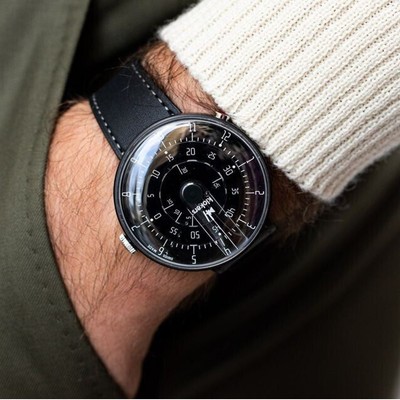 Klokers Klok-01 Black Reflex Minimal Watch