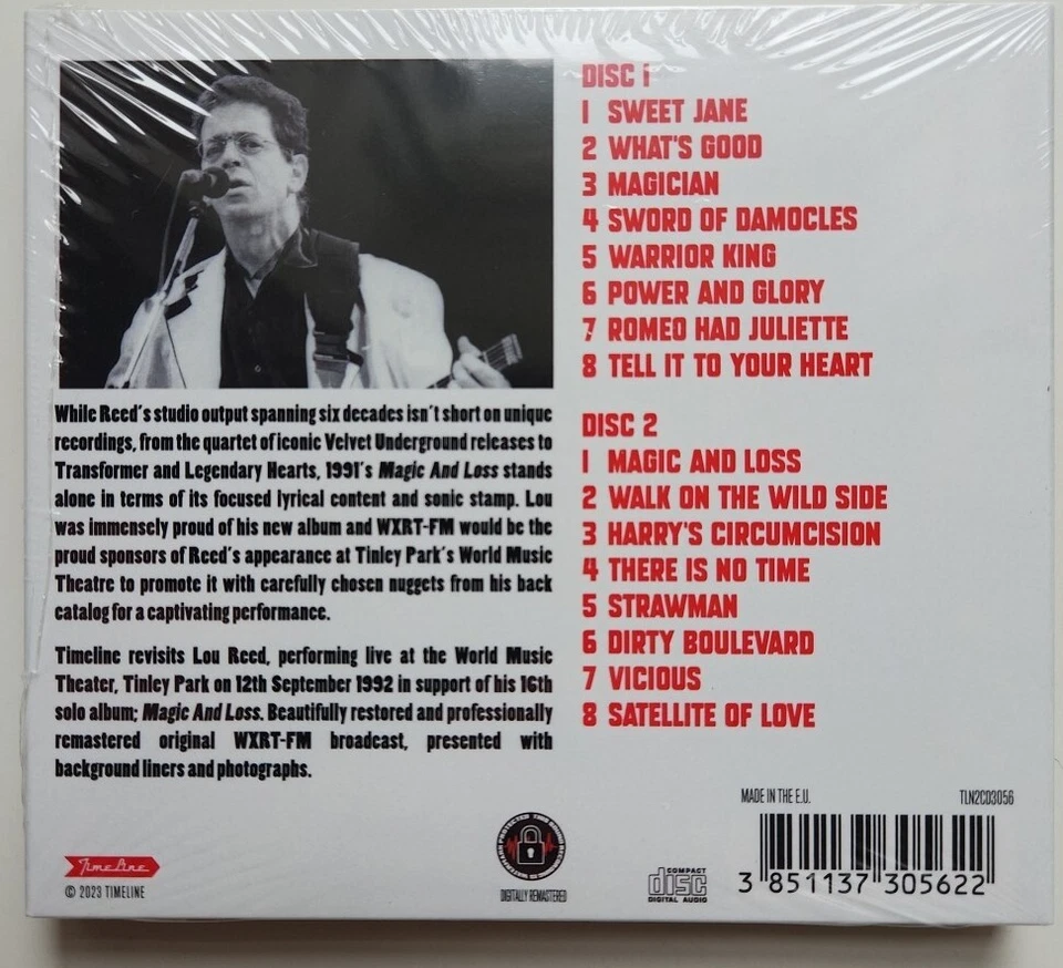 Lou Reed - Live '92 - 2 x CD 2023 NEW & SEALED - Imagem 2 de 2