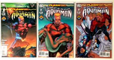 FLASHPOINT: EMPEROR AQUAMAN (2011) #1-3 COMPLETE SET LOT FULL RUN DC TONY BEDARD