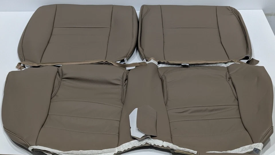 For Ford Mustang GT Coupe 1994-1998 Tan Leather Seat Covers T210 - Image 3 of 4