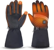 New Adult Large Black Genovega Graphene Rechargeable 5V Battery Heated Gloves