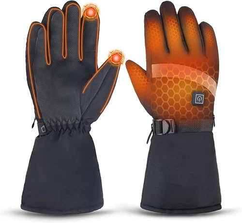 New Adult Large Black Genovega Graphene Rechargeable 5V Battery Heated Gloves - product listing photo
