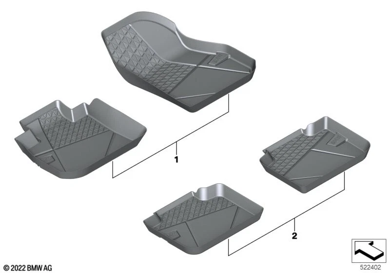 OEM BMW Fitted Floor Liner SET - 2023+ U11 X1 51475A50921/922 | eBay