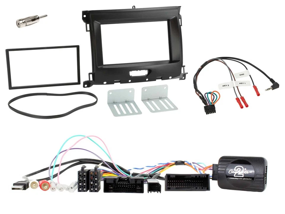 JVC Lenkrad USB 2DIN DAB Bluetooth CD Autoradio für Ford Ranger XL ab 02/2016 - Bild 3 von 4