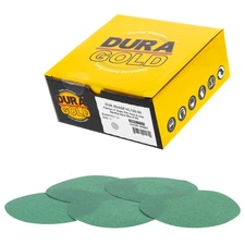 50PK - 120 Grit 5" Green Film - Hook & Loop Sanding Discs DA Sanders