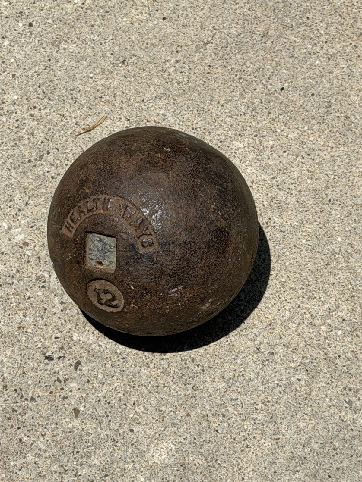 Vintage Healthways 12 pound shot put ball