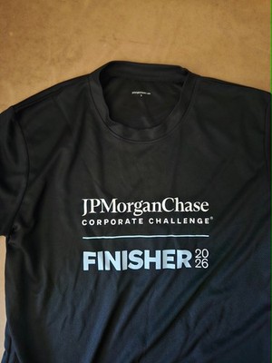 2026 JPMorgan Corporate Challenge 50th Anniversary Finisher T-Shirt Small JP