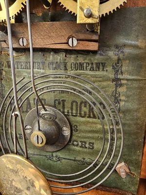 Antique Waterbury Shelf Clock Works & Chimes &key 30 Hour | eBay