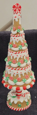 Regency International 16  Claydough Peppermint Sweets Tree Gingerbread Candy NEW