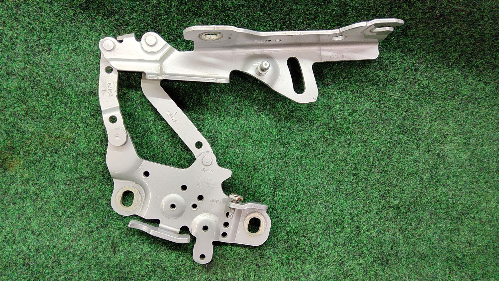 2017-2021 BMW 330i Left Engine Hood Hinge OEM 41617286343