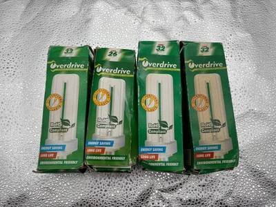 Overdrive Lamps ODT26W/4P/35K Lot of 4 NOS Bulbs GX24g-3 Base 32w 