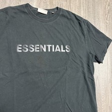 Fear of God Essentials T-Shirt Off Black Size Large 100 Authentic
