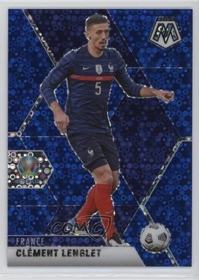 2021 Panini Mosaic UEFA Euro 2020 Blue Circles Prizm 55/99 Clement Lenglet 17xm