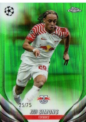 2023-24 Topps Chrome UEFA Club Competitions - Xavi Simons Green Refractor /75