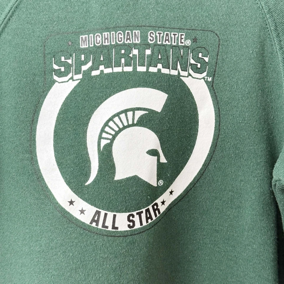 Колизей штата Мичиган спартанцы ребенка ясельного возраста 4T зеленый толстовка с капюшоном толстовка MSU - Изображение 2 из 4