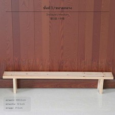 First Floor Medium Solid Wood Storage Rack Natural Finish Multi-size Shelving