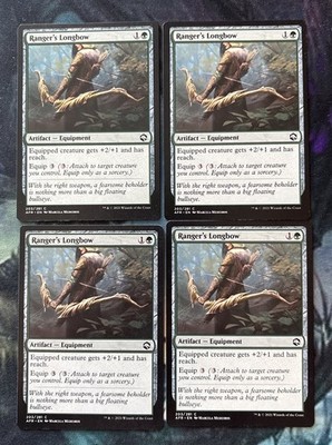 Ranger's Longbow x 4 Common AFR Dungeons & Dragons Magic the Gathering MTG