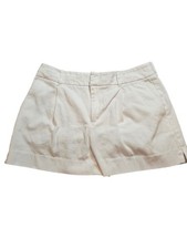 Banana Republic Women's Textured White Shorts 3 Inch Inseam Size 0