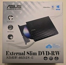 NEW ASUS - External USB Double-Layer 8x DVD RW/24x CD-RW Drive - Black